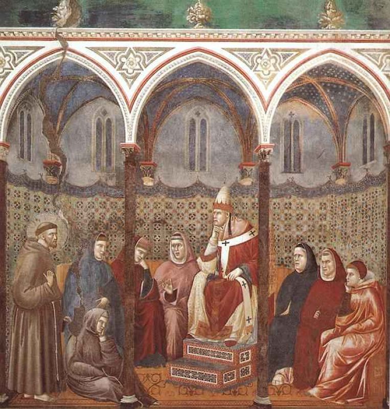 legend of st francis - [17] - st francis preaching before honorius iii.jpg
